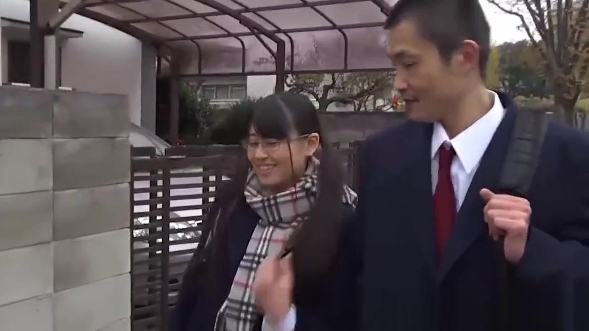 Hot japanese teen Airi Sato sucking on teachers big dick - 2