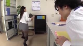 Raw hairy japanese office lady in miniskirt ! upskirt pantyhose no underwear ! YOBT