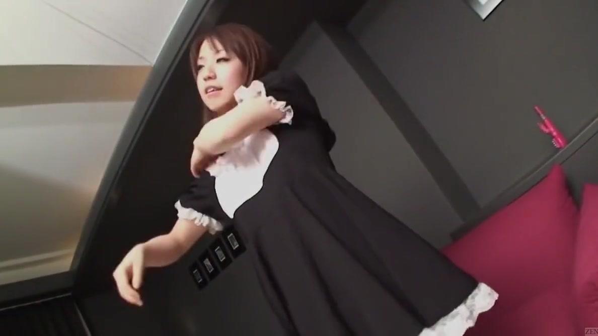 Subtitled uncensored Japanese amateur maid POV blowjob in HD - 1