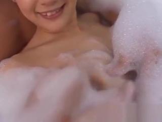 Publico Soapy sex in the bath along busty Rina Wakamiya Fake Tits