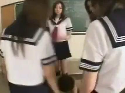 Japanese schoolgirls in action - 1