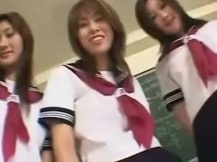 Japanese schoolgirls in action - 1