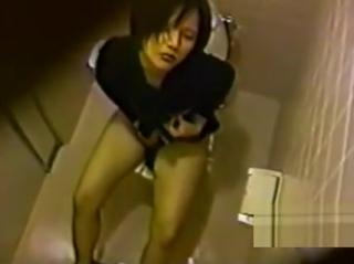 Striptease Japanese toilet masturbating hidden cam 5 Hairypussy