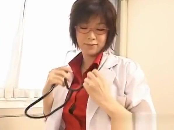 Shyla Stylez Kasumi Uehara kinky doctor strokes penis Licking Pussy