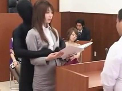 Japanese lawyer gets fucked by shadow - 2
