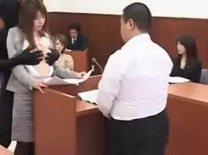 Cum Shot  Japanese lawyer gets fucked by shadow AsianPornHub - 1