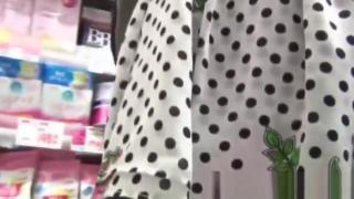 See-Tube Japanese babes filmed up skirt in supermarket Blow Job
