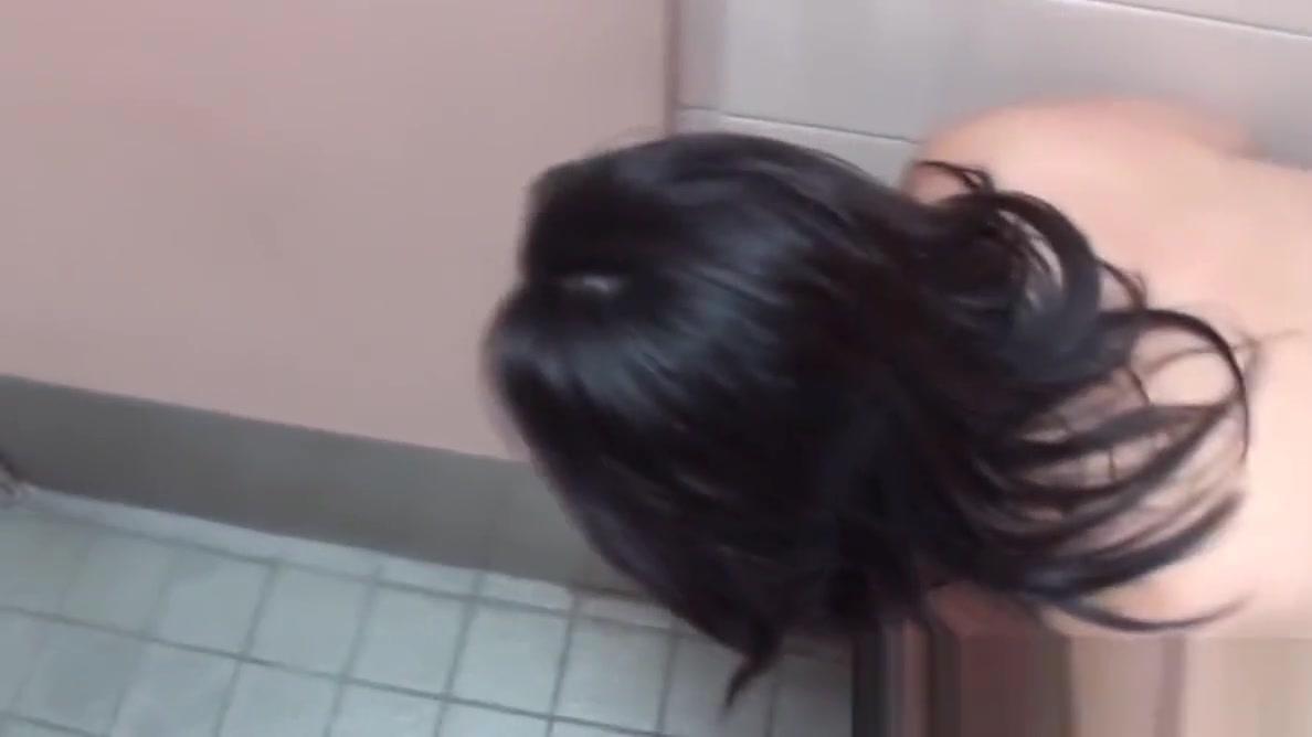 Sweet Japanese lady POV fucked in public toilette - 2