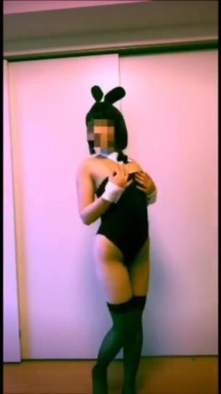 Exposed Creampied Japanese bunny girl masterbation on top/Free short ver. Naked