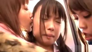 Blowjob Porn Asian Schoolgirl Kissed Getting Her Pussy Fingered By 2 Older Girls On The DTVideo