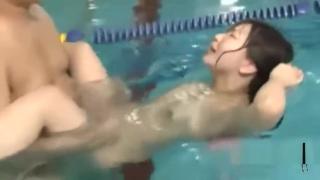 Rico Asian Girl Getting Her Hairy Pussy Fucked By Her Swimming Instructor Creamp Oldman