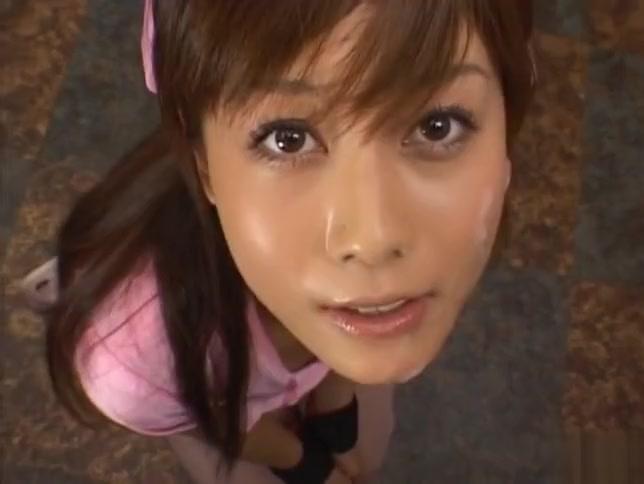 Petite Asian cutie Hime Kamiya gets a pov facial load - 1