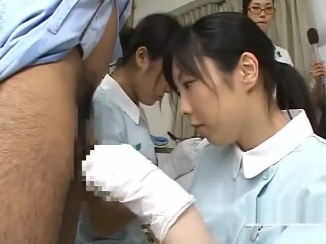 Bizarre Japan doctor handjob penis measuring research - 2