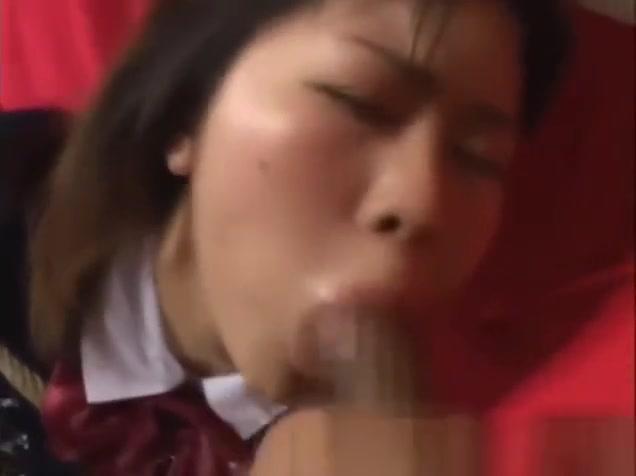 Real japanese babe gets her mouth fucked and gets bukkake - 2