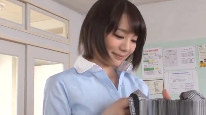 Airi Suzumura hot Japanese teacher enjoys solo pussy play - 2