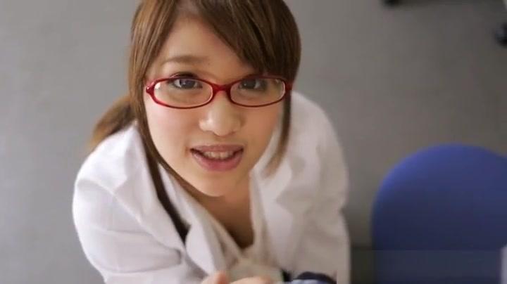 Yui Hasebe cute Asian schoolgirl in glasses is a cock sucking pro - 2