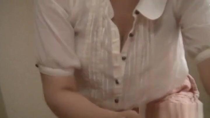 Japanese housewife finger fucking on cam - 1