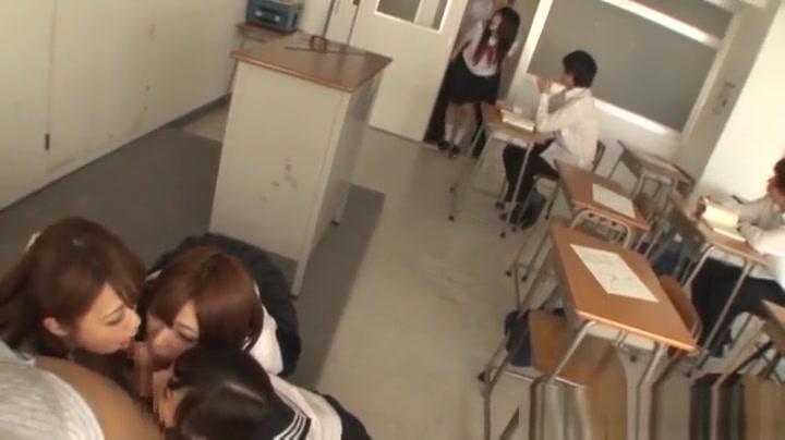 Naughty female students get the whole class into a gangbang - 2