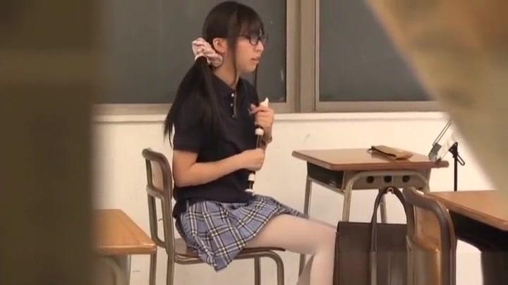 Beard Naughty Japanese student Yuuki Itano masturbates solo in classroom Free Rough Sex Porn