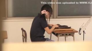 AZGals Naughty Japanese student Yuuki Itano masturbates solo in classroom Orgia