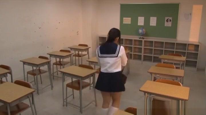 StileProject  Lusty Japanese AV Model hot schoolgirl masturbating in classroom eFukt - 1