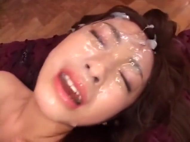 Japanese girl gets cum all over face 6 - 2
