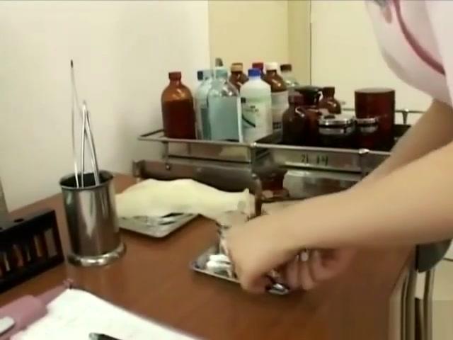 Japanese nurse collecting sperm - 1