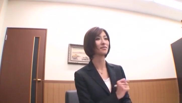 Akari Asahina hot Asian milf is one horny office lady - 1