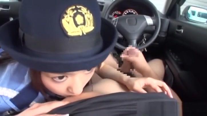 Bunda Ran Usagi naughty Asian teen plays a traffic cop in cosplay sex Bareback