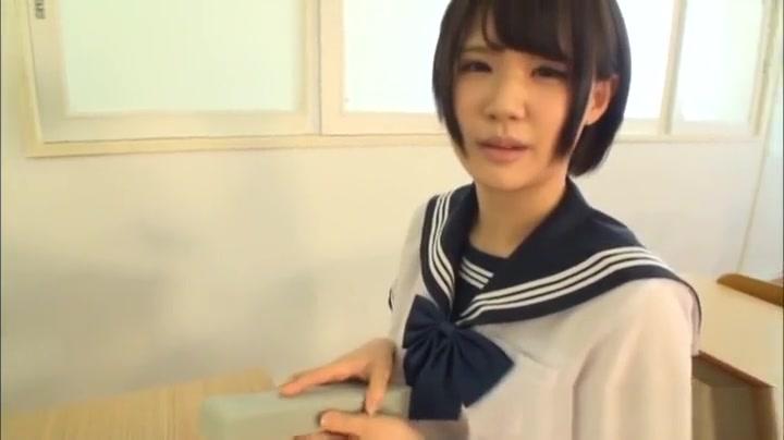 Pov Blowjob Arousing Asian teen in school uniform for a pov sex show 91Porn
