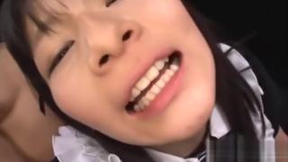 Cunt Japanese girl in uniform swallows cum in threesome Mexicana