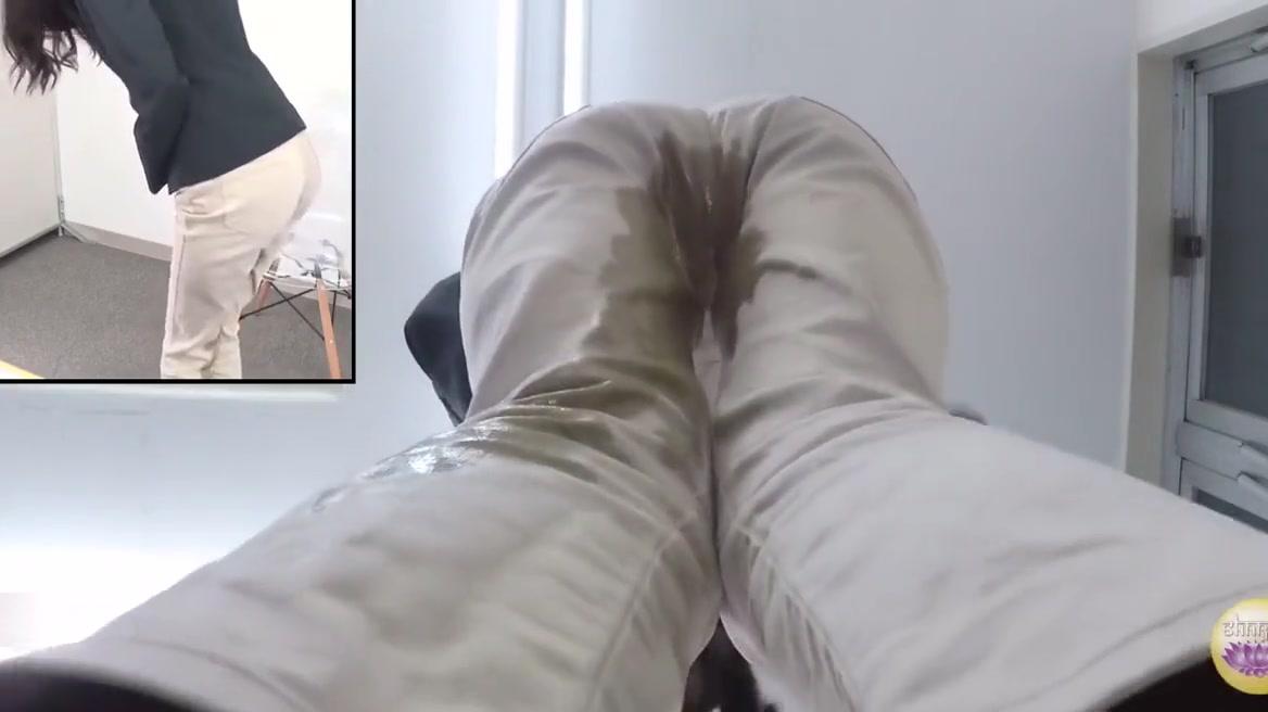 Cuck Japanese pee during desperate interview Granny