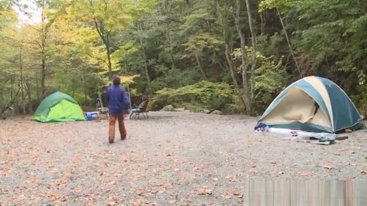 Heels Hot Asian milf gets fucked hard while off on a camping trip Voyeursex