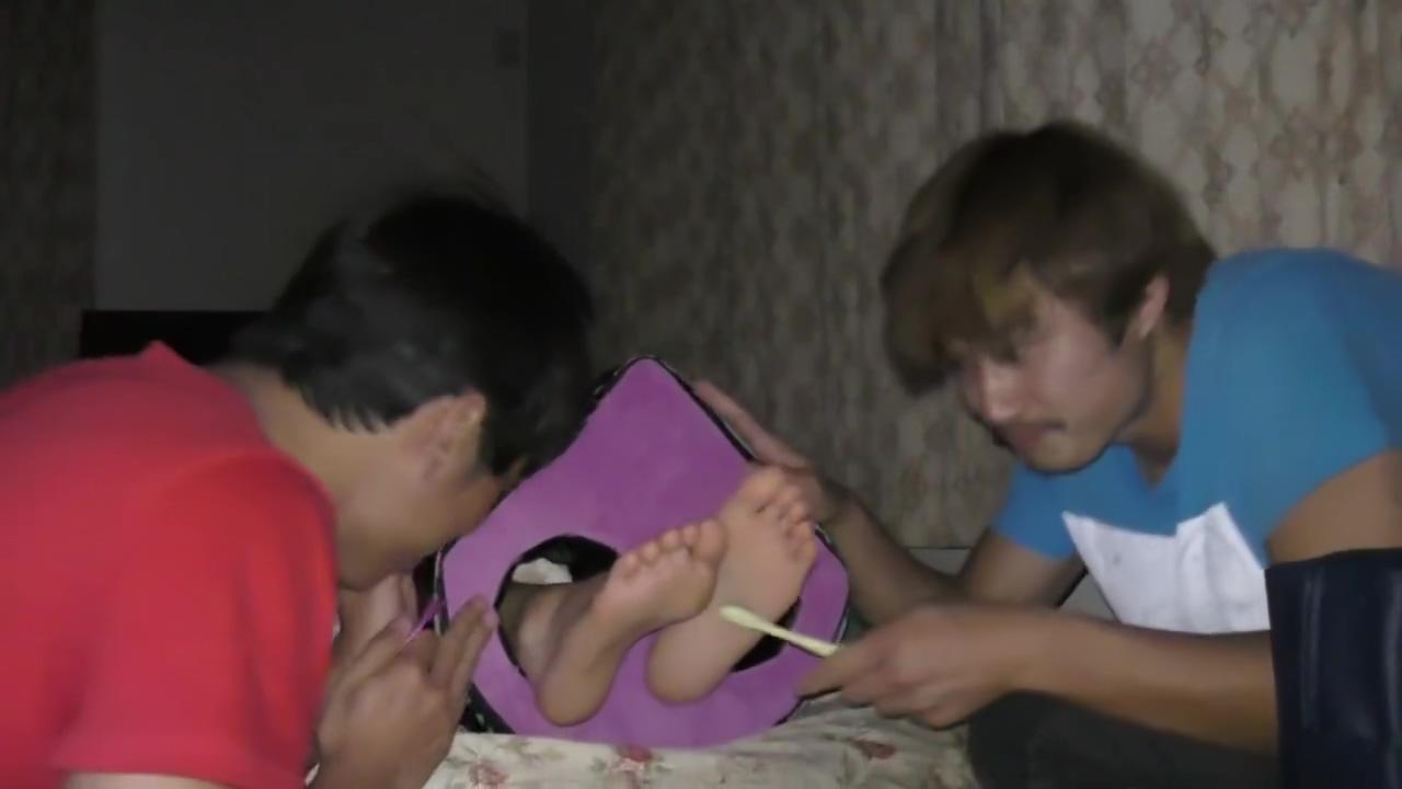 Sleeping Japanese Girl Socks Removal and Tickle - 1