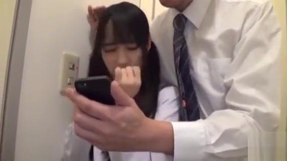 Alone  Japanese gal gets tempted Office Sex - 2
