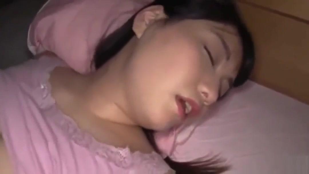 Stepsister Japanese sleeping girl Foot