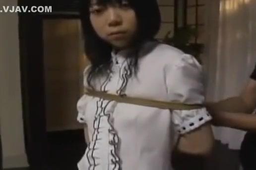 Blowjob  Cute Japanese girl was tied hard and toyed with. DarkPanthera - 1