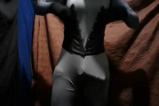 Small Tits Black Zentai Batgirl cosplay (Cosplay scene only) XVids