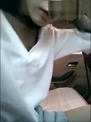 Pretty girl nude at outdoor and get car sex with driver - 1