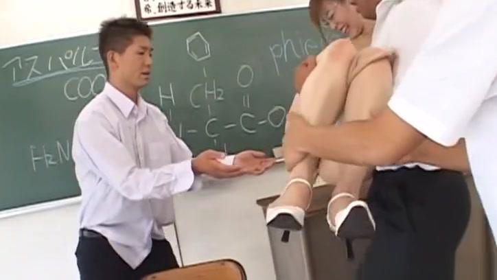 Hina Aizawa naughty Asian teacher gets fucked hard in the classroom - 1