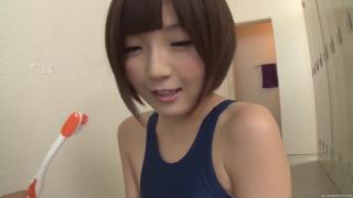 Cumswallow  Kizuna Sakura, naughty Asian teen enjoys toying her shaved pussy Gay Boys - 1