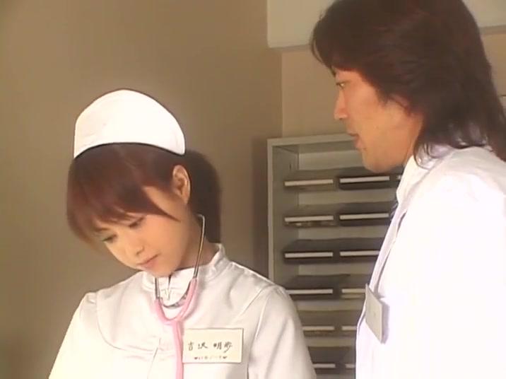 Tgirls Alluring Japanese AV model plays nurse and gets banged Enema