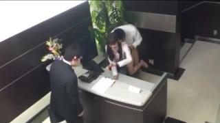Hung Office Lady Fucked From Behind Cum To Ass At The Reception Parship