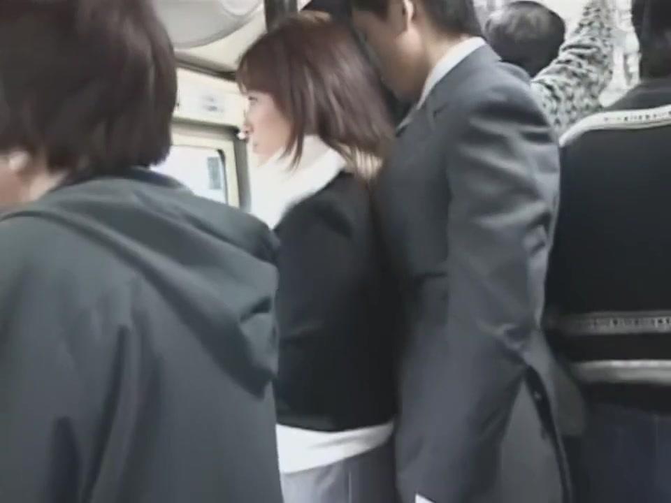 Masturbacion  Japanese sexual harassment on the bus PART-1 Shavedpussy - 2