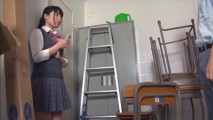 Japanese teen, Nagomi sucks teacher off in pov oral - 1