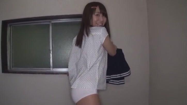 Hot young Japanese teen strips and takes it hard - 2