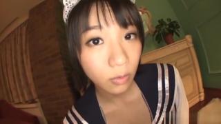 TNAFlix Hot Asian maid Kaho Shibuya gives out steamy...