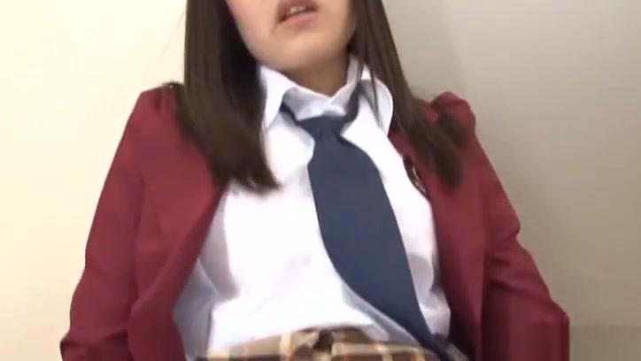 Eva Angelina Kinky schoolgirl Sakura Miyuki enjoys teasing her puffy clit Heels