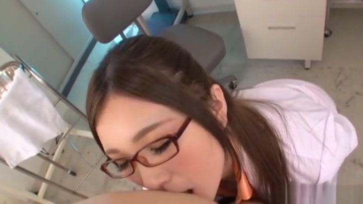 Cute Asian nurse does POV blowjob to her delights - 2