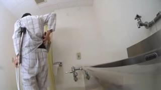 High Heels nurse Masturbation patient in toilet MyCams